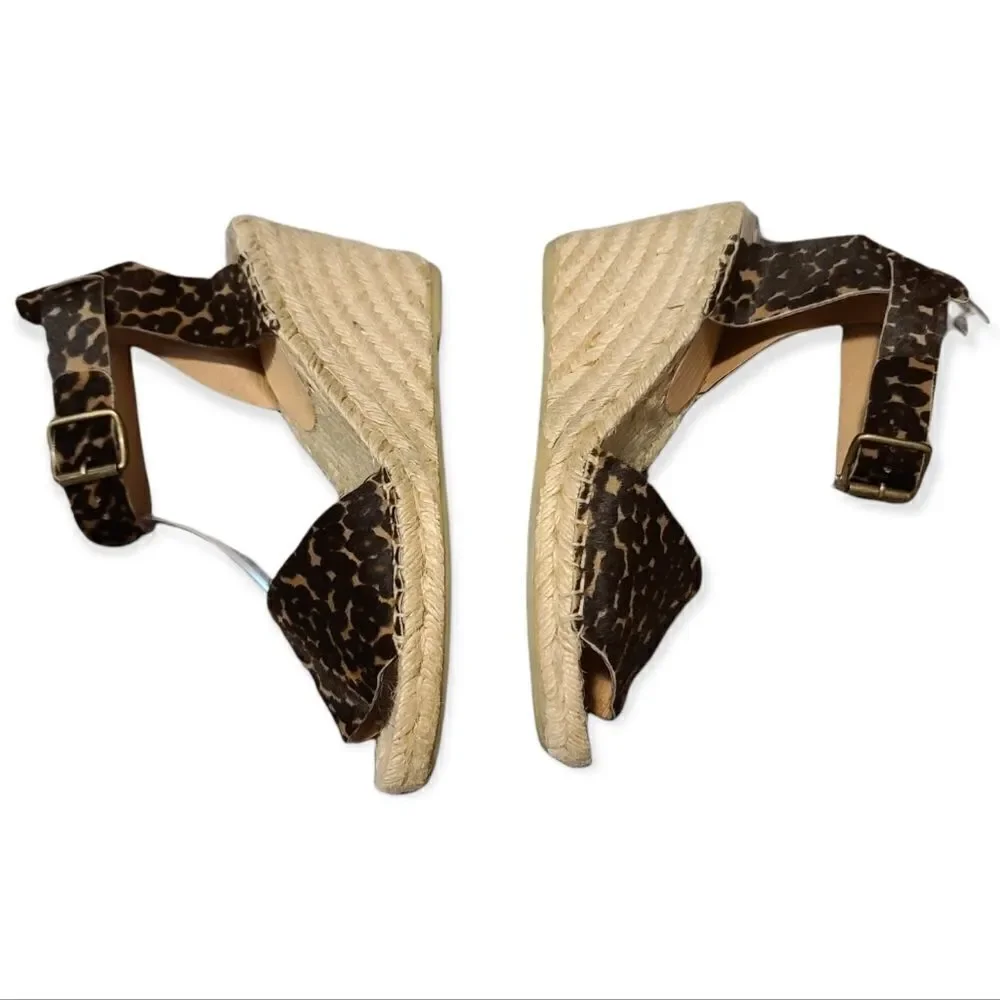 J. Crew Animal Print Espadrille Size 8